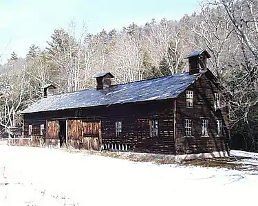 The Hog Barn at the Pennsylvania farm of artist Marie Zimmermann