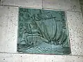 One of the tiles depicting maritime history.