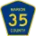 County Road 35 marker