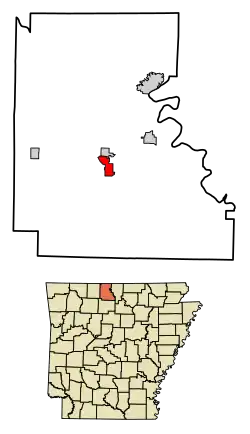 Location in Marion County, Arkansas