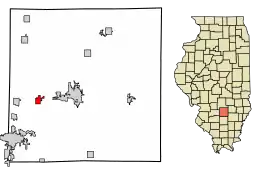 Location in Marion County, Illinois