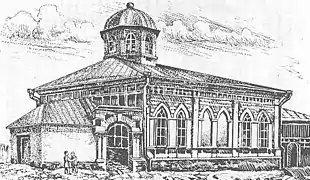 Choral Synagogue, drawing