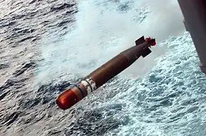 Mark 46 torpedo launched by DD-980 1996