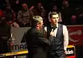 Mark Selby being interviewed after the final