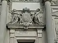 Arms of Margraviate of Baden-Baden on the facade of Einsiedelner Kapelle in Rastatt