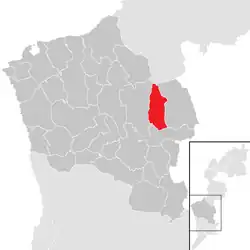 Location within Oberwart district