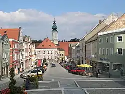 Market square in Rotthalmünster