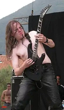 Markus Toivonen performing during the Evolution Festival in 2006.