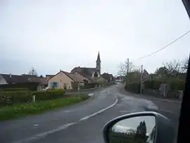 A general view of Marly-sur-Arroux