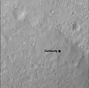 Quad 51, a 1-mile-by-1-mile section of the crater Gale - Curiosity landing site is noted.