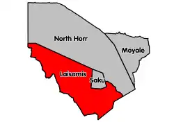 Location of Laisamis Constituency in Marsabit County