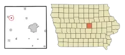 Location of Clemons, Iowa