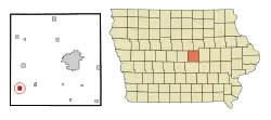 Location of Rhodes, Iowa