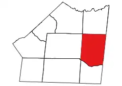 Location of Marshville Township in Union County