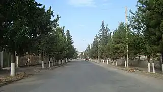 One of the main streets in Martakert