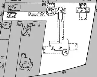 1916 map of the Martin House complex