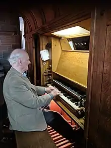 Martin How improvising at a Gray & Davison pipe organ in Liverpool on 26 September 2018.