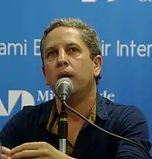 Guillermo Martínez at the Miami Book Fair International in 2014
