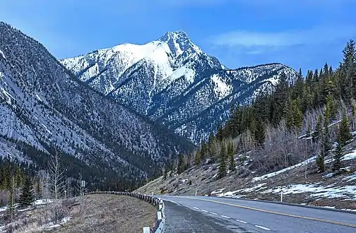 Mary Barclays Mountain from Highway 40