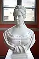 Mary Jane Seamans  (Mrs. Erastus Palmer)  c. 1860-1870 in marble