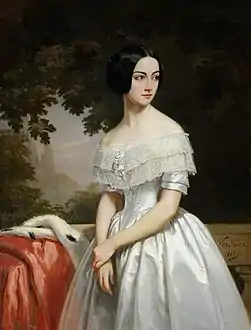 Mary Matthews (1823–1890), Mrs Julien-Francois-Bertrand de La Chère