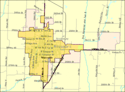 U.S. Census Map of Maryville