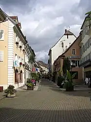 A pedestrianised road in Masevaux