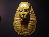 The Grave Mask of king Amenemope of the 21st dynasty