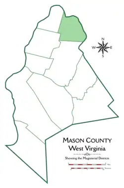 Location of Graham District in Mason County