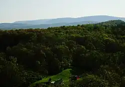 Looking southwest from Chimney Rocks, immediately south of Hollidaysburg