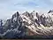 Les Aiguilles de Chamonix dans le massif du Mont-Blanc, vues depuis les environs du lac Blanc, massif des Aiguilles Rouges