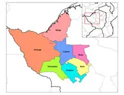 Districts of Matabeleland North
