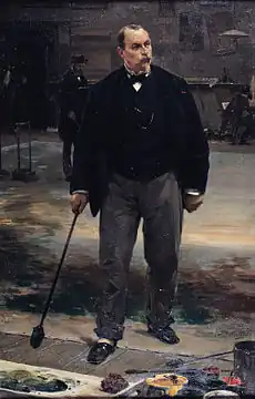 Portrait of the painter Auguste Alfred Rubé, decorator of the Palais Garnier, Musée des beaux-arts de Brest.