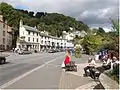 The main shopping and refreshment area situated on the A6 road, Matlock Bath