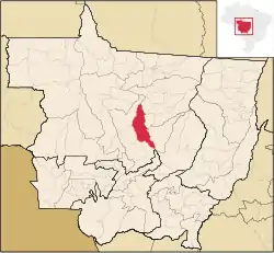 Location of Sorriso in Mato Grosso