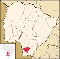 Location in Mato Grosso do Sul  state