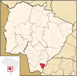 Location in Mato Grosso do Sul  state