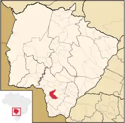 Location in Mato Grosso do Sul  state