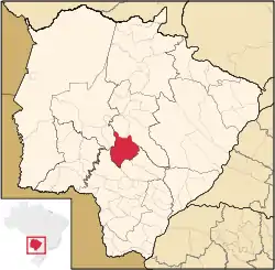 Location in Mato Grosso do Sul  state