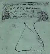 Original drawing of the Erlenmeyer flask