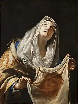 St. Veronica with the Holy Kerchief, by Mattia Preti