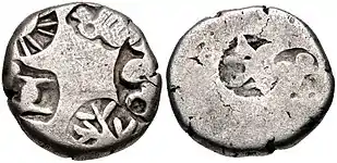 Mauryan Empire, Emperor Salisuka or later. Circa 207-194 BCE.