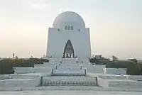 A view of the mausoleum