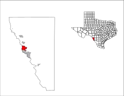 Location of Eagle Pass, Texas