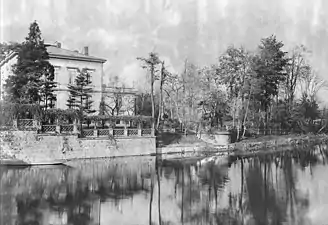 Villa Klinger in Leipzig, Germany, on the river Weisse Elster (c. 1900)