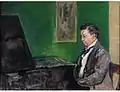 Conrad Ansorge am Klavier (Max Slevogt)