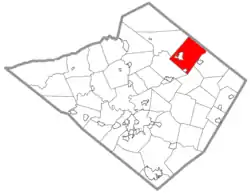 Location of Maxatawny Township in Berks County