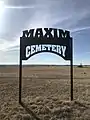 The cemetery in Maxim, Saskatchewan in the Rural Municipality of Lomond No. 37