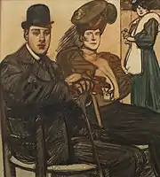 Maxime Dethomas: Au café (c. 1905). H.D. Schimmel Collection.