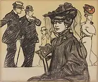 Maxime Dethomas: Cliente au Café du Rat Mort (c. 1905). Art Gallery of Ontario.